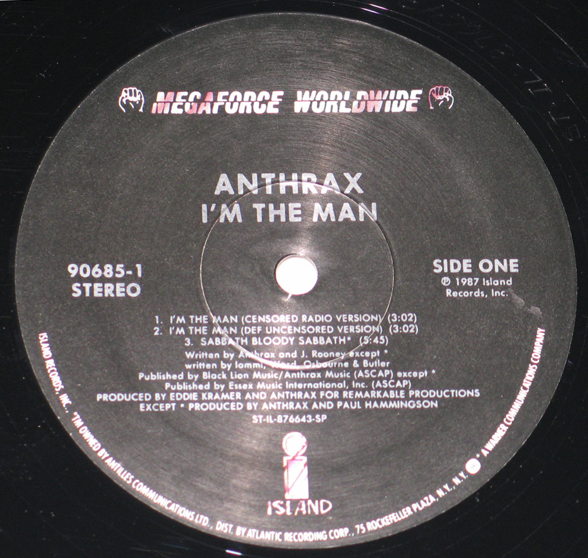 High Resolution Photo #3 Anthrax Im the Man USA